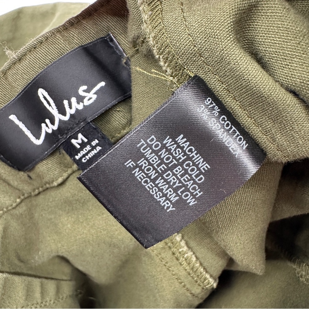 Lulus Leo Olive Green Cropped Pants - Picture 9 of 9